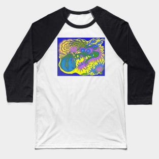 Neon Dragon With 4 Elements Variant 27 Baseball T-Shirt